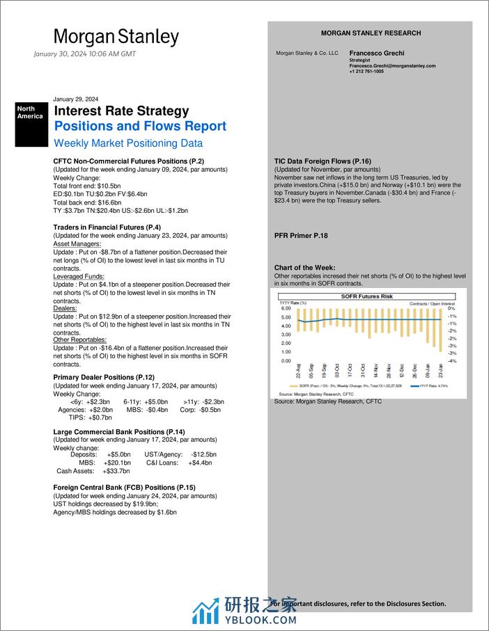 Morgan Stanley Fixed-Global Macro Strategy Positions and Flows Report-106221208 - 第1页预览图