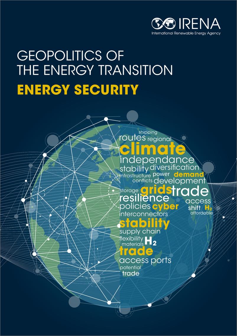 《2024能源转型的地缘政治：能源安全（英文版）-国际可再生能源署IRENA》 - 第1页预览图