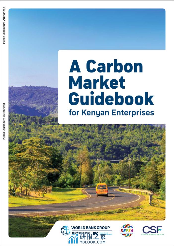 世界银行-肯尼亚企业碳市场指南（英）-2024-96页 - 第1页预览图