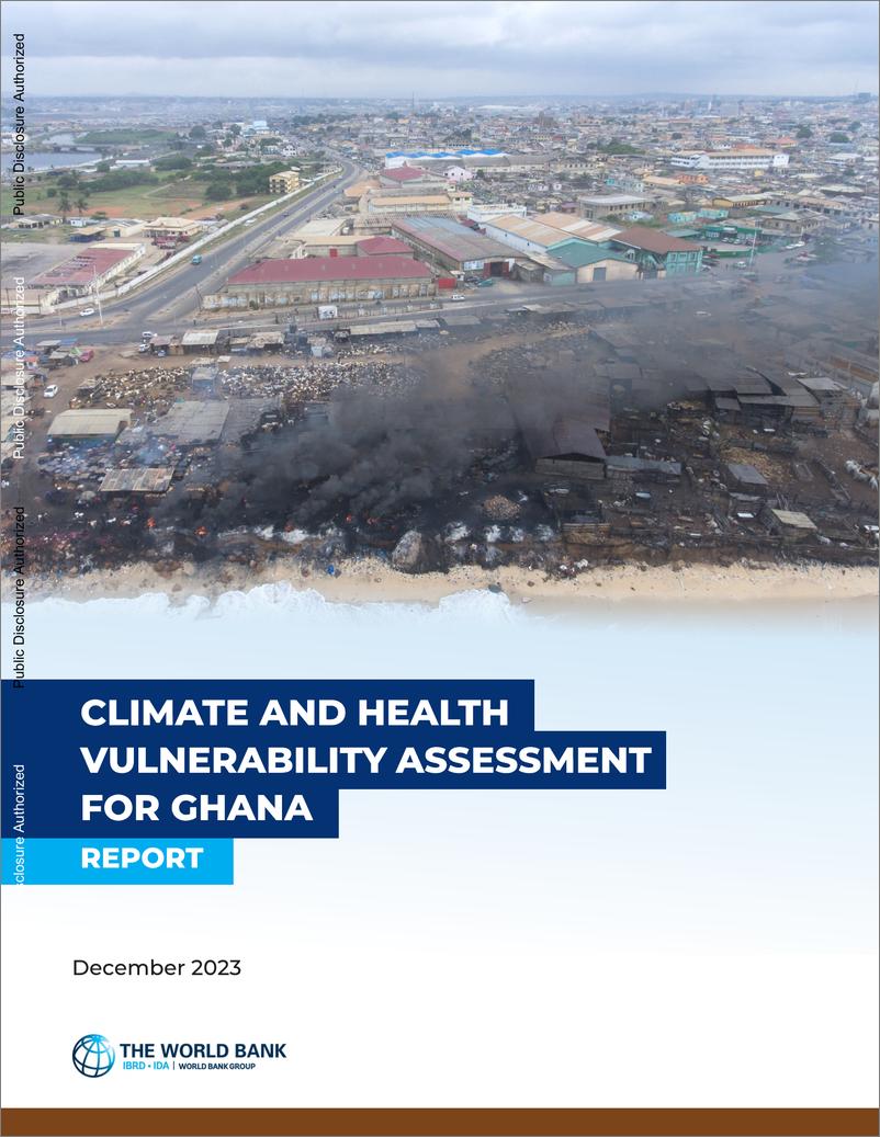 《世界银行-加纳气候和健康脆弱性评估（英）-2024.4-105页》 - 第1页预览图