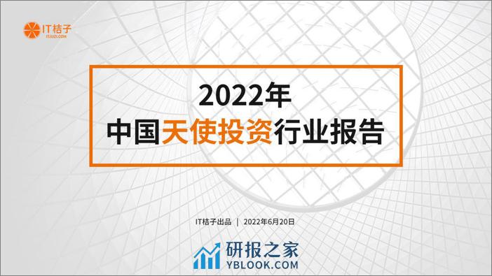 2022年中国天使投资行业报告（免费版） - 第1页预览图